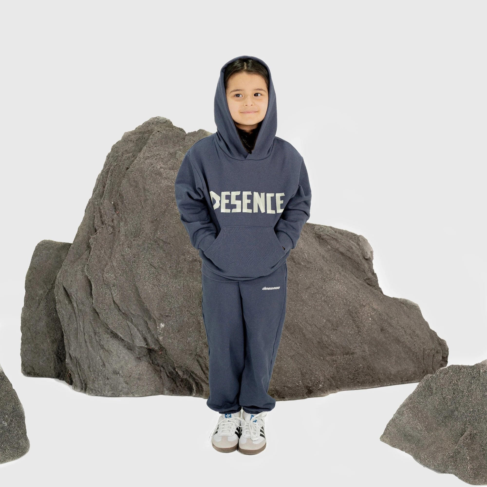 Kids Navy Taped Jogger