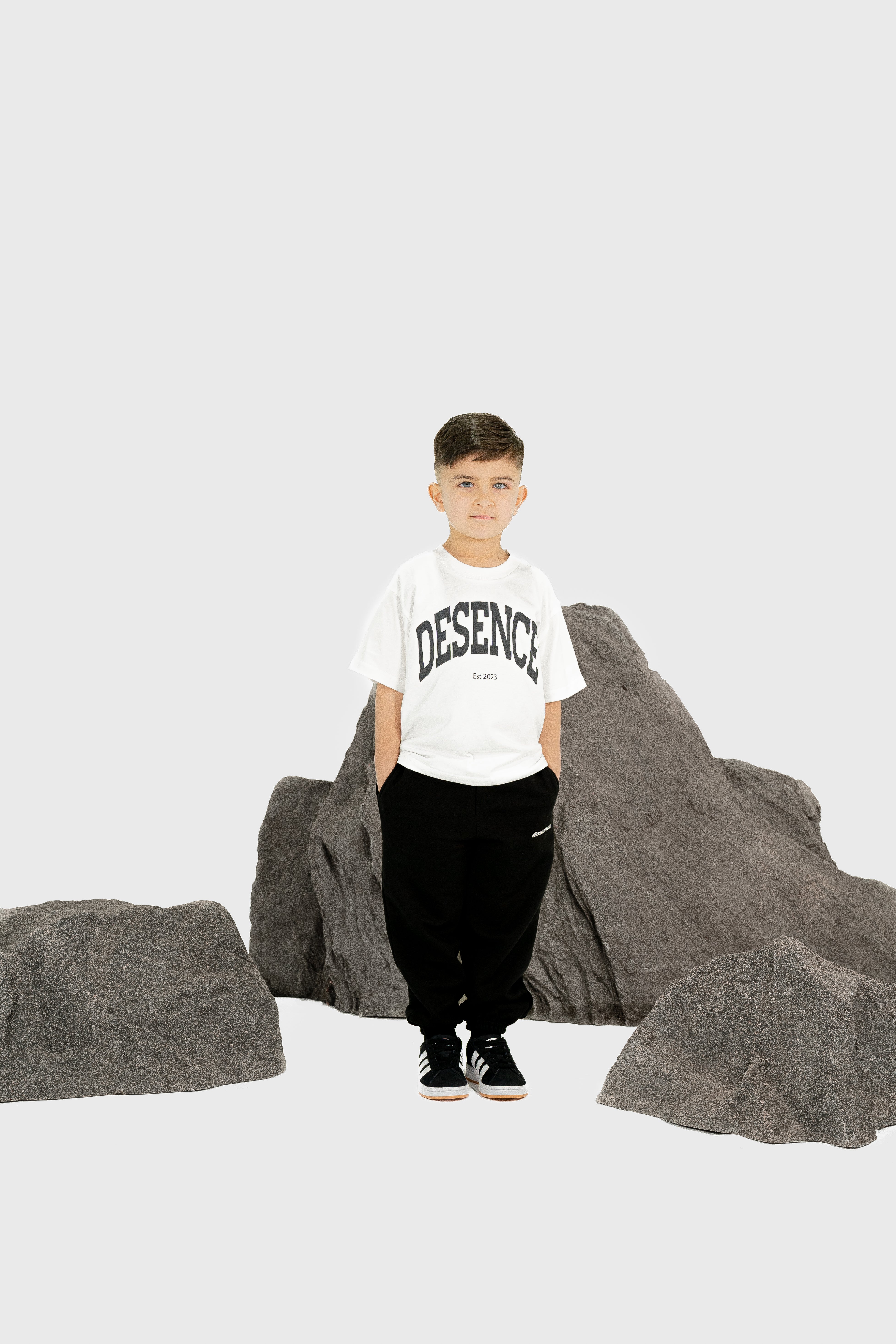 Curved Oversized Tee Black