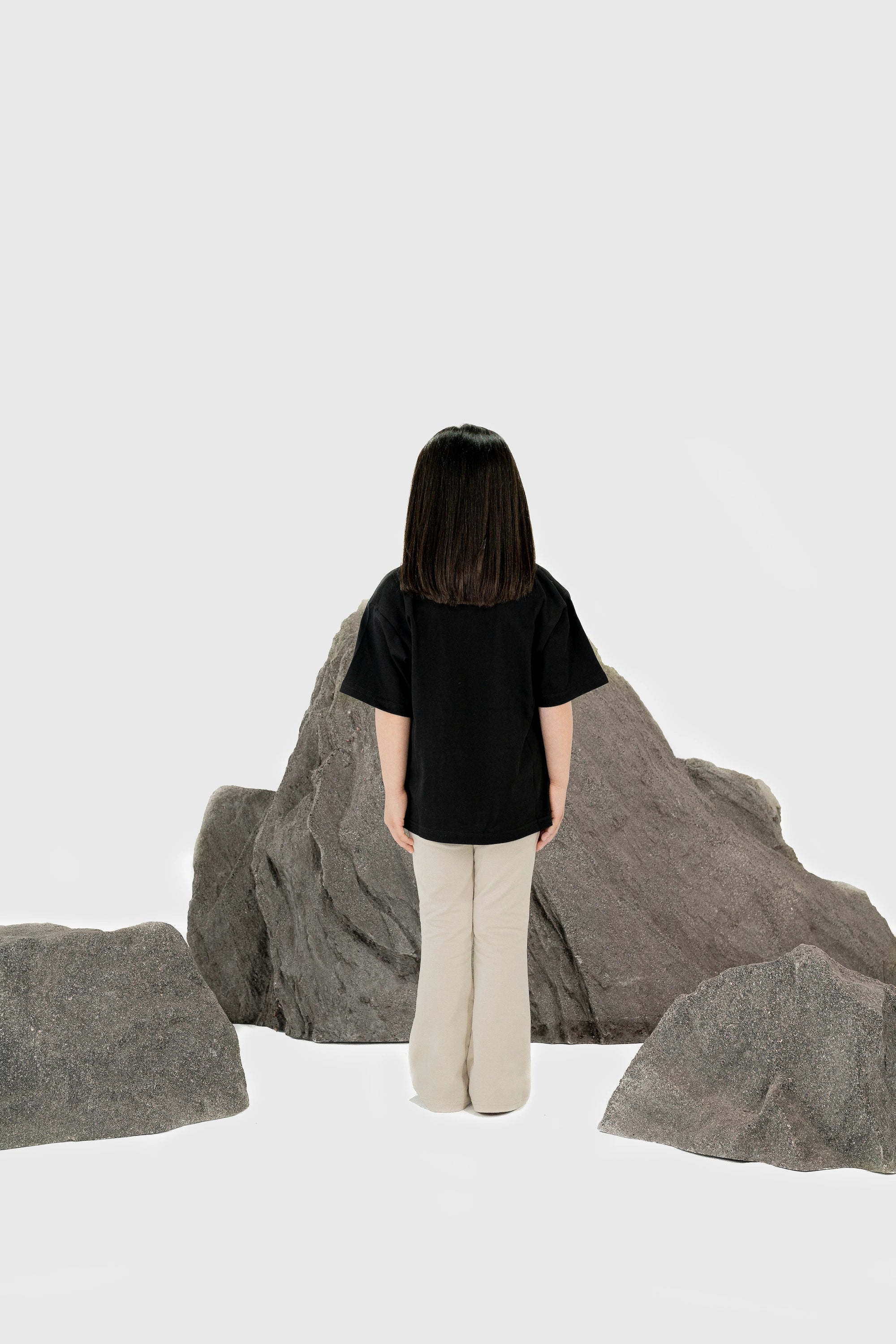 Taped Oversized Tee Black